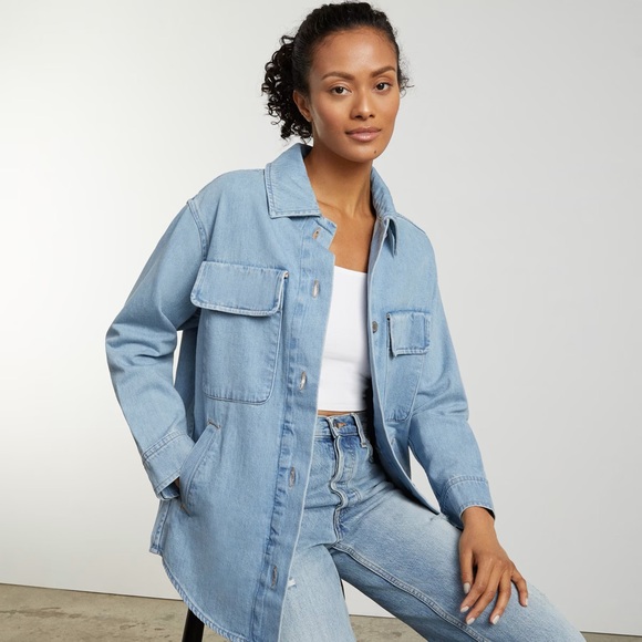 Everlane denim shirt jacket - Picture 3 of 10